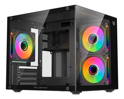 [CAB29902] Gabinete Gamer Balam Rush Tank 3700 M-atx 3 Fan Br-943864 Negro