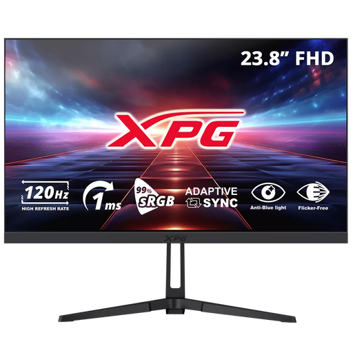 [MNS40072] Monitor gamer xpg rift r24f2 led 23.8", 1920x1080 full hd, 120hz, hdmi/dp, negro