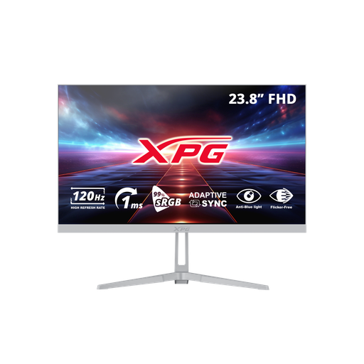 [MNS40073] Monitor gamer xpg rift r24f2 led 23.8", 1920x1080 full hd, 120hz, hdmi/dp, blanco