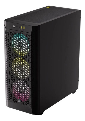 [CAB29907] Gabinete Corsair 480T RGB Airflow, Midi-Tower, ATX/EATX/Micro-ATX/Mini-ITX, USB 3.0, sin Fuente, 3 Ventiladores Instalados, Negro