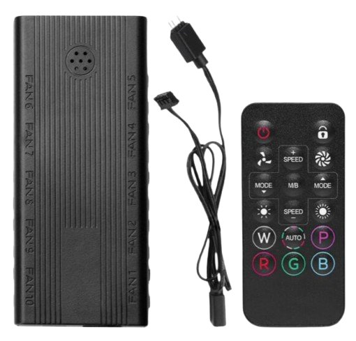 [ACC20123752] Hub controlador xzeal xzhub01b xz1116 para ventiladores xzeal argb con cable adaptador de 3 y 4 pines incluye control