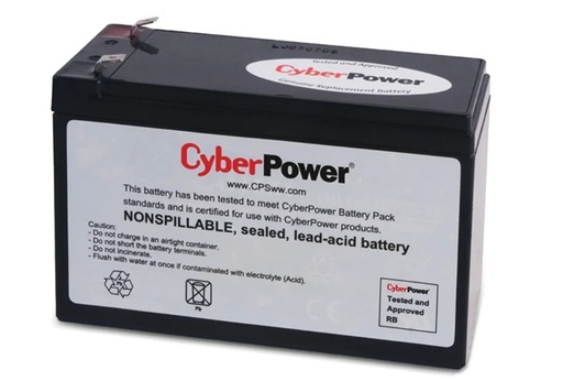 [POW681128] CyberPower Batería de Reemplazo para No Break RB1226, 12V, 26Ah