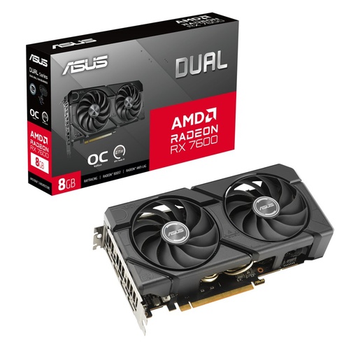 [SEC110509] Tarjeta de video asus amd radeon rx 7600 evo oc, 8gb 128-bit gddr6, pci express 4.0