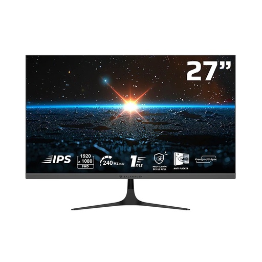 [MNS40100] Monitor balam rush gamer 27" ips cosmos edge mce27p 240 hz 1ms negro
