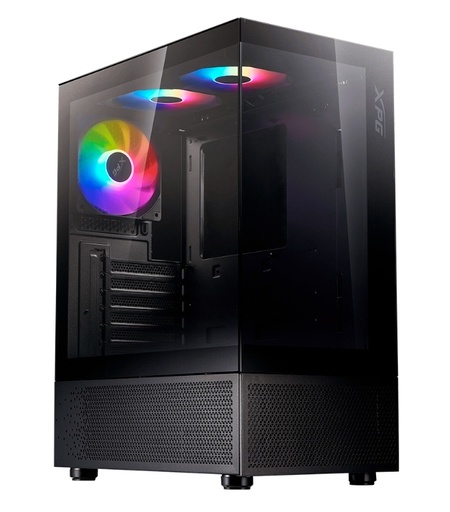 [CAB29919] Gabinete XPG Invaderx Mini, Mini-Tower, ATX/Micro-ATX, USB 3.0, sin Fuente, 5 Ventiladores Instalados, Negro