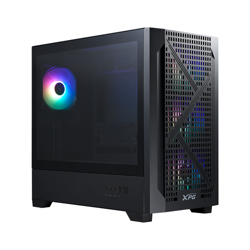 [CAB29920] Gabinete Xpg Lander 300, Midi-tower, Micro-atx/mini-itx, Sin Fuente, 4 Ventiladores, Negro