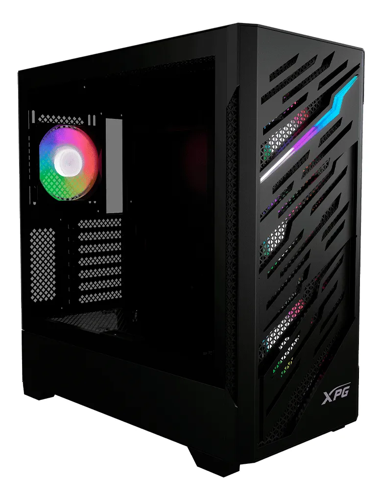 [CAB29922] Gabinete xpg starker air btf, midi-tower, atx/eatx/micro-atx/mini-itx, usb 3.0, sin fuente, 4 vent instalados, negro