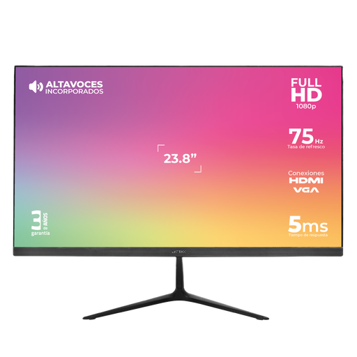[MNS40139] Monitor acteck captive vivid sp240 23.8 pul plano full hd 75 hz