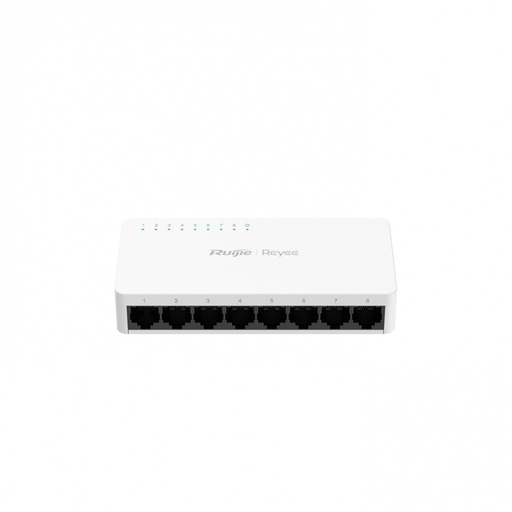 [NET305367] Switch Ruijie RG-ES08F, 8 Puertos Fast Ethernet 10/100, 1.6 Gbit/s, 2000 Entradas, No Administrado