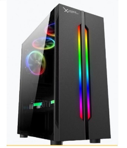 [ACC698535] Gabinete XZEAL XZ120 Con Ventana RGB Tower ATX/Micro ATX/Mini-ATX USB 2.0/3.0 Sin Fuente
