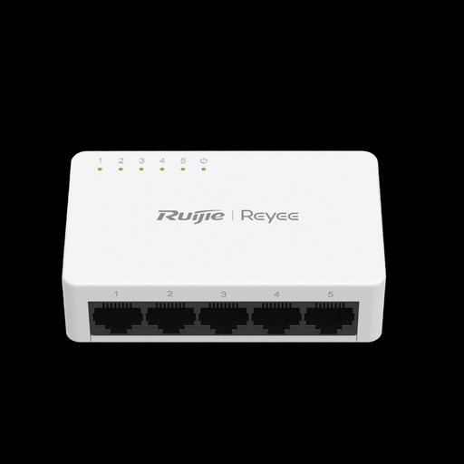[NET305574] Switch Ruijie Fast Ethernet RG-ES05F, 5 Puertos 10/100Mbps, 1.0 Gbit/s, 2000 Entradas - No Administrable