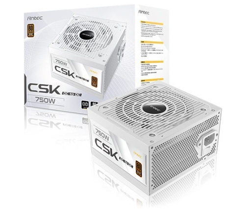 [POW681165] Fuente de Poder Antec CSK750 DC 80 PLUS Bronze ATX, 24-pin ATX, 12VHPWR, 120mm, 750W