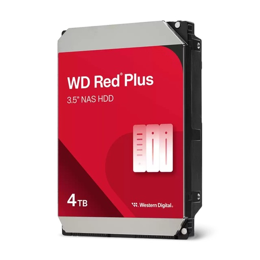 [SNR593732] Disco Duro para NAS Western Digital Red Plus 3.5", 4TB, SATA III, 6 Gbit/s, 5400RPM 128MB Caché
