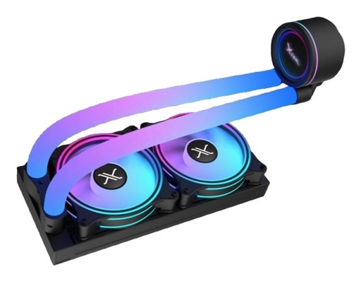 [COO101006] Xzeal AR240 Enfriamiento Líquido para CPU, 2x 120mm, hasta 1800RPM, Negro