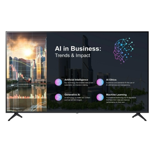 [MNS40254] Television led lg 86 plg uhd tv signage 300 nits 16 7 webos 25 8ms 60hz audio 10w x 2 smart home , navegador web, hdmi 2.0 usb 2.0 rs232 vesa 200 x 300