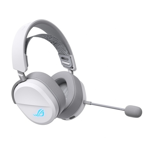 [AUD75505] Diadema Gamer ASUS ROG PELTA / Wireless / ROG SpeedNova 2.4 GHz / USB-C / Ligeros / Micrófono de Banda Superancha de 10 mm / Blanco