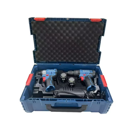 [TOO3304] Rotomartillo / taladro inalámbrico de 20v sin carbones, broquero de 1/2", incluye 2 baterías de 2.0 ah, cargador y maletín