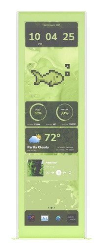 [ACC20124123] Pantalla Táctil HYTE Y70 de 14.9", Resolución de 682 x 2560, Compatible con Gabinetes Serie HYTE Y70. Color Verde