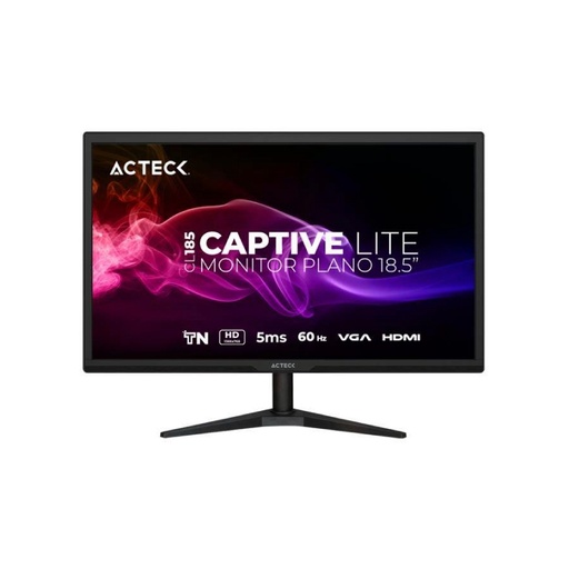 [MNS40347] Monitor Acteck Captive Lite CL185 LCD 18.5", 1366x768 HD, 60Hz, HDMI, Negro