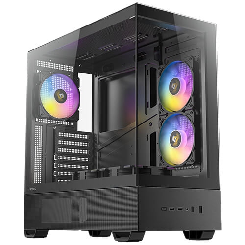 [CAB30037] Gabinete antec cx705 argb midi tower, 5x ventiladores, usb-c 3.2, negro