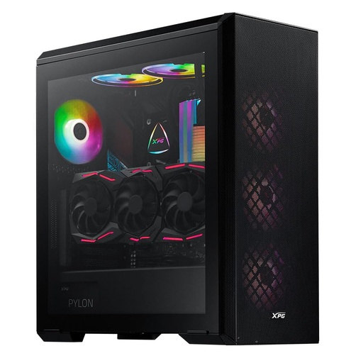 [CAB30046] Gabinete xpg defender atx media torre panel vidrio templado negro