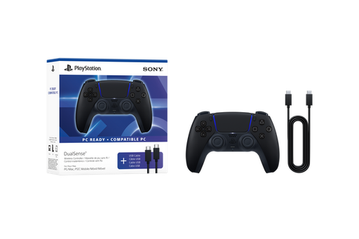 [AUD75542] Control inalámbrico playstation dualsense midnight black + cable usb para pc