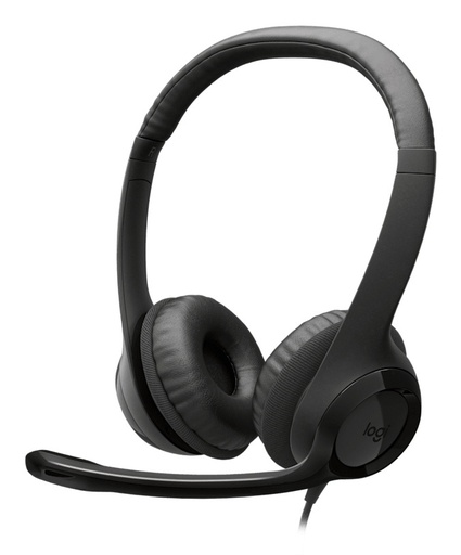 [AUD75561] Logitech Audífonos con Micrófono H390, Alámbrico, USB-C, Negro