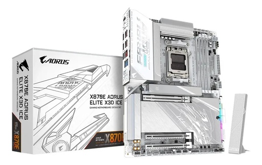 [MOB71056] Motherboard Gigabyte X870e Aorus Elite Ice X3d Ddr5 Am5