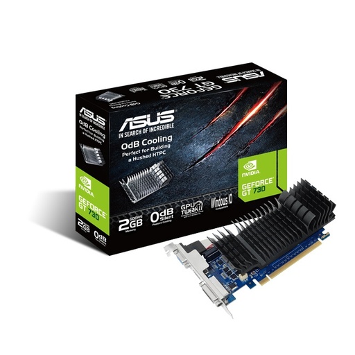 [ACC20361565] Tarjeta de Video ASUS NVIDIA GeForce GT 730 Low Profile, 2GB 64-bit GDDR5, PCI Express 2.0