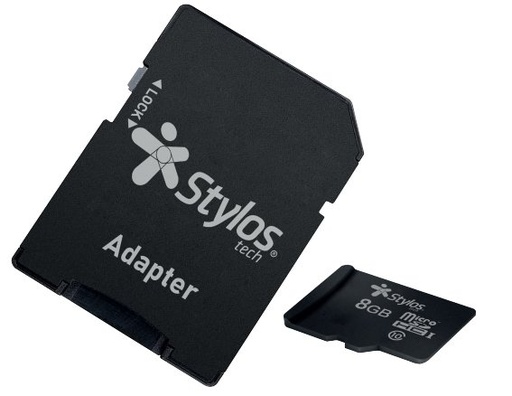 [ACC20361567] Memoria micro sd stylos 8 gb clase 10 con adaptador stmsd81b