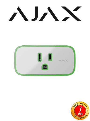 [SEC111569] Ajax socket - enchufe inteligente e inalámbrico con monitor de consumo eléctrico color blanco