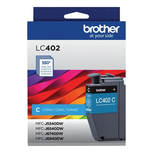 [PRI71769] Cartucho de tinta brother lc402cs alto rendimiento  hasta 550 pgs color cyan