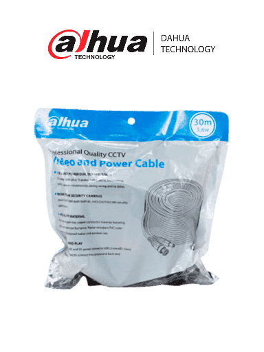 [WIR833] Cable Coaxial Dahua BNC/DC Macho - BNC Macho/DC Hembra 30 Metros