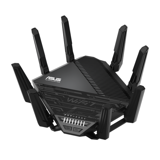 [NET306157] ASUS Router Gaming RT-BE96U MU-MIMO Firewall, Wi-Fi 7, 6 x RJ-45 11529 Mbit/s WLAN, Inalámbrico, Triple Banda 2.4/5/6 GHz, 8 Antenas Externas