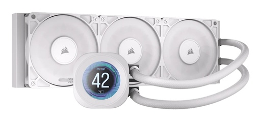 [COO125877] Corsair Nautilus 360 RS LCD Enfriamiento Líquido para CPU, 3x 120mm, hasta 2100RPM, Blanco