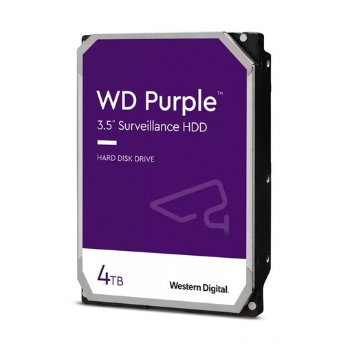 [SNR594049] Disco Duro para Videovigilancia Western Digital WD Purple Surveillance 3.5", 4TB, SATA III, 6 Gbit/s, 5400RPM, 256MB Caché