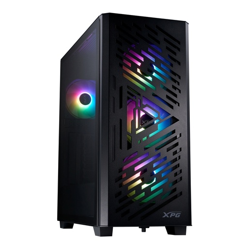 [CAB30080] Gabinete XPG Lander 501, Midi-Tower, ATX/EATX/Micro-ATX/Mini-ITX, USB 3.0, sin Fuente, 4 Ventiladores Instalados, Negro