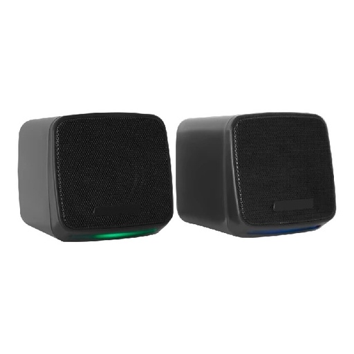 [AUD75605] Acteck Bocinas Elant Cube, Alámbrico, 3W RMS, 3.5mm, Negro