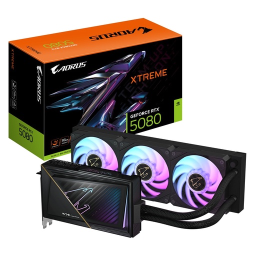 [ACC20361793] Tarjeta de Video AORUS NVIDIA GeForce RTX 5080 Xtreme Waterforce, 16GB 256-bit GDDR7, PCI Express x16 5.0