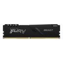 Memoria RAM Kingston FURY Beast Black DDR4 3200MHz 16GB Non-ECC CL16 XMP
