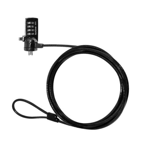 [SEC112023] TechZone Candado de Código para Laptop TZCCL-3, 1.8 Metros
