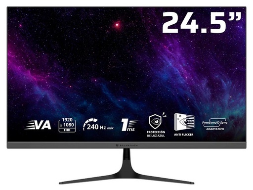 [MNS40547] Monitor Gamer Balam Rush Cosmos Edge MCE245P LED VA 24.5", 1920x1080 Full HD, G-Sync/FreeSync, 240Hz, HDMI/DisplayPort, Bocinas Integradas, Negro
