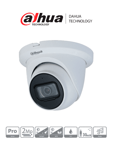 [SEC2761] Dahua dh-hac-hdw2241tmqn-a - camara domo de 2 megapixeles/ super adapt/ lente de 2.8 mm/ 109 grados de apertura/ wdr  de 130 db/