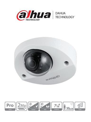 [SEC2762] Dahua hac-hdbw2241f-a - camara domo antivandalica/ 2 megapixeles/ super adapt/ lente de 2.8 mm/ 109 grados de apertura/ wdr de 1
