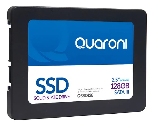 [SSD798] SSD Quaroni QSSD128-Z, 128GB, 2.5", 450MB/s Escritura, 530 MB/s Lectura, SATA III