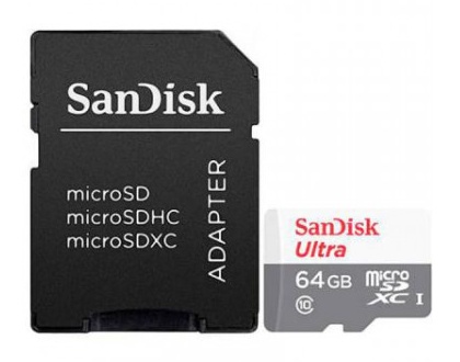 [SNR84952] Memoria Flash SanDisk Ultra 64GB MicroSDXC UHS-I Clase 10 Con Adaptador