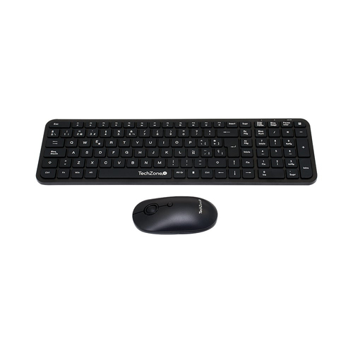 [ACC698710] Kit De Teclado Y Mouse TechZone TZCOMBINA05 Inalámbrico USB