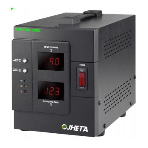 [POW51777] Regulador Jheta AVR PRO 3000 1600W 3000VA Entrada 120 V Salida 85-149V 4 Contactos