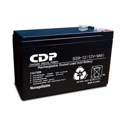 [POW51796] Bateria De Reemplazo CDP SLB12-9 AH Plomo Acido Libre De Mantenimiento