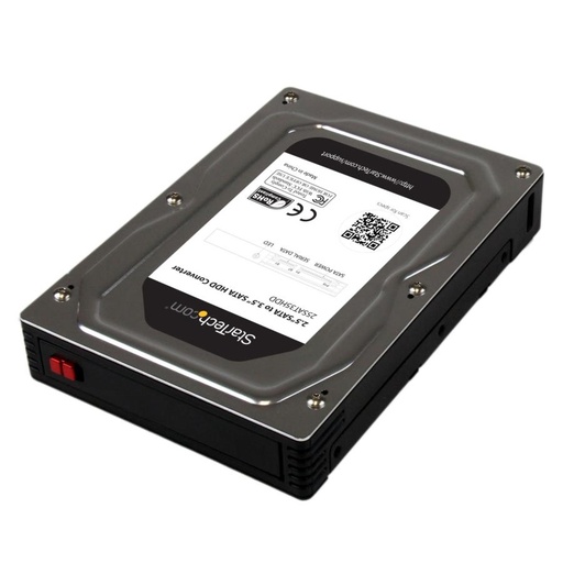 [ACC698775] Gabinete Adaptador De Disco Duro o SSD StarTech 2.5'' SATA Hasta 12.5mm De Altura Para Bahía De 3.5''